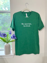 Load image into Gallery viewer, Be Kind T-shirt in Heather Green