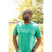 Load image into Gallery viewer, Be Kind T-shirt in Heather Green