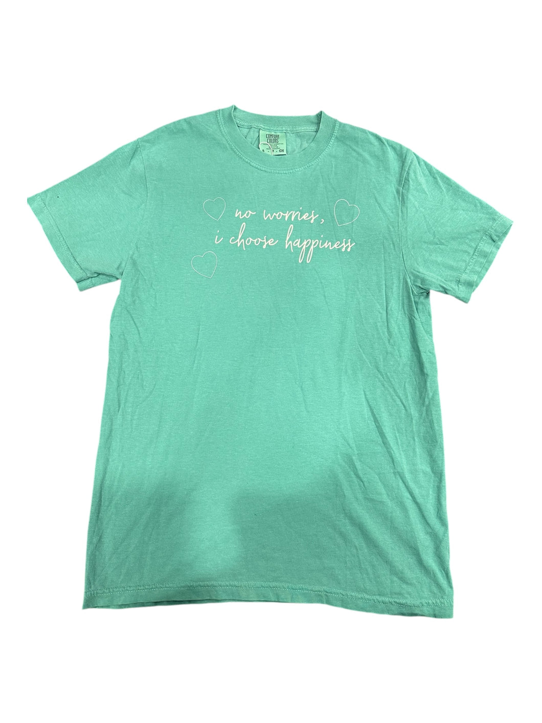 I Choose Happiness T-shirt in Teal