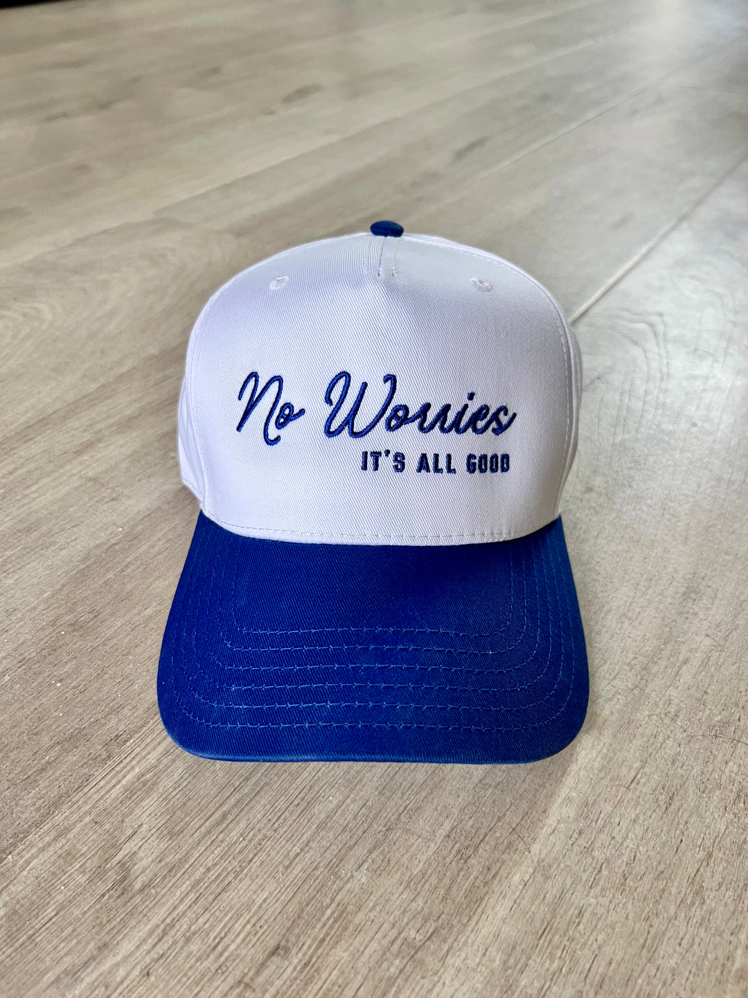 It's All Good Trucker Hat - Two Tone Royal