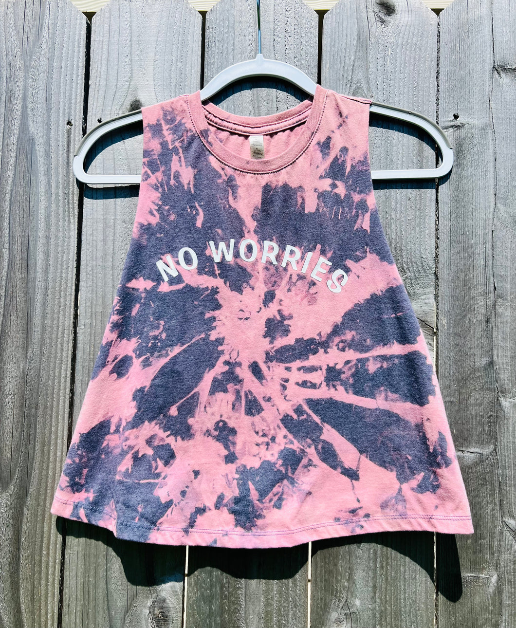 Uniquely dyed one of a kind tank top