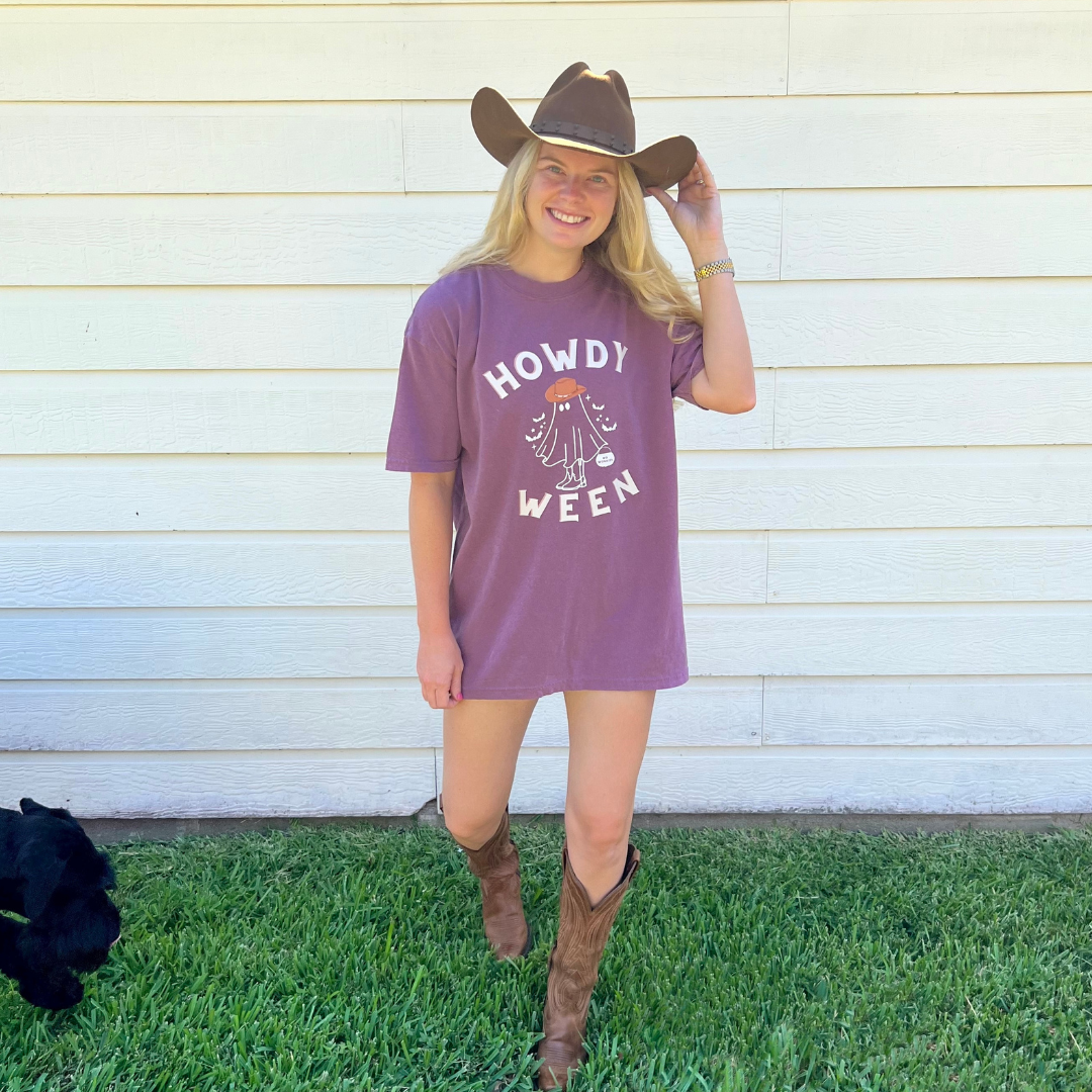 HOWDY Cowboy Ghosts Comfort Colors Shirt